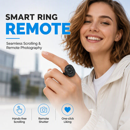 ⏳🔥IDŐKORLÁTOS 50%-OS KEDVEZMÉNY! ⏰Többfunkciós Bluetooth-gyűrűs távirányító📱
