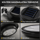 🏡1+1 INGYEN💡 Kültéri vízálló napelemes LED eresz- és fali lámpák