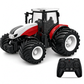 🚜 Nagy méretű gyermek mezőgazdasági traktor játékkészlet pótkocsi kiegészítőkkel, súrlódásos meghajtású és távirányítós mérnöki járművek fiúk számára