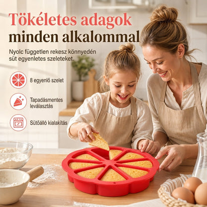 🍰 8 üreges háromszög alakú szilikon tortaforma