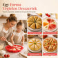 🍰 8 üreges háromszög alakú szilikon tortaforma