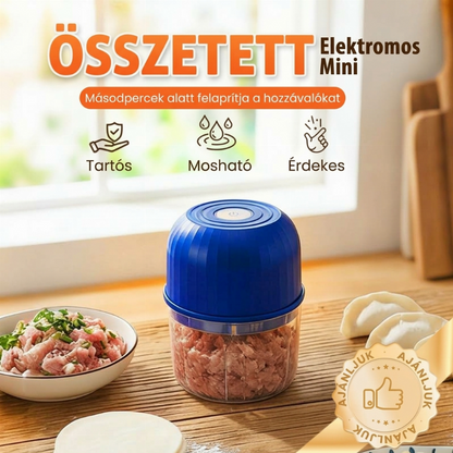 🔪 Vezeték nélküli elektromos mini aprítógép – Hatékony, kompakt, könnyen használható ✨