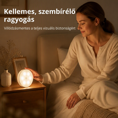 💡🧲 Mágneses vezeték nélküli mozgásérzékelős LED éjjeli fény – Könnyen felszerelhető, energiatakarékos otthonra🌙