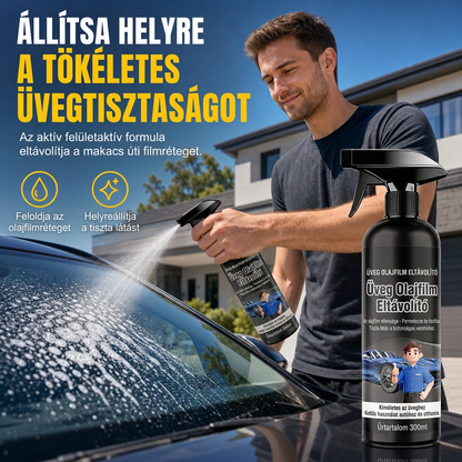 🚗 MOST 50% KEDVEZMÉNY ✨ Szélvédő olajréteg-eltávolító spray — zsírtalanít és megszünteti a tükröződést 💧